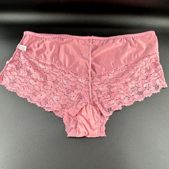 Barbra Lingerie Wm's Cheeky Panties Sz 5X New Cond Rose Color Nylon & Spandex - Picture 8 of 8